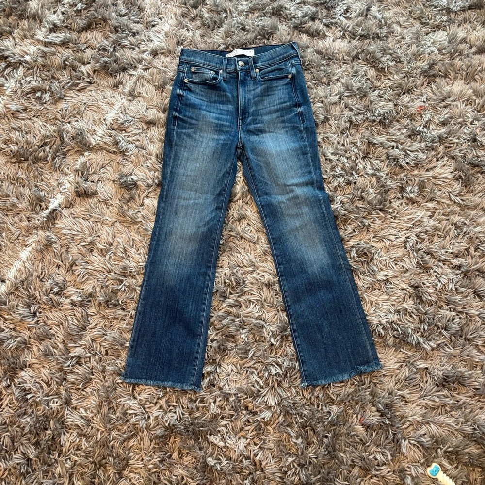 AYR Straight Leg Jeans in Medium Blue Wash